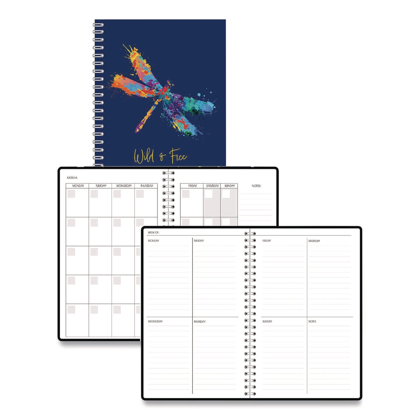 House of Doolittle™ Recycled Non-Dated Monthly/Weekly Planner, Wild and Free, Multicolor Cover, Undated (HOD212146)