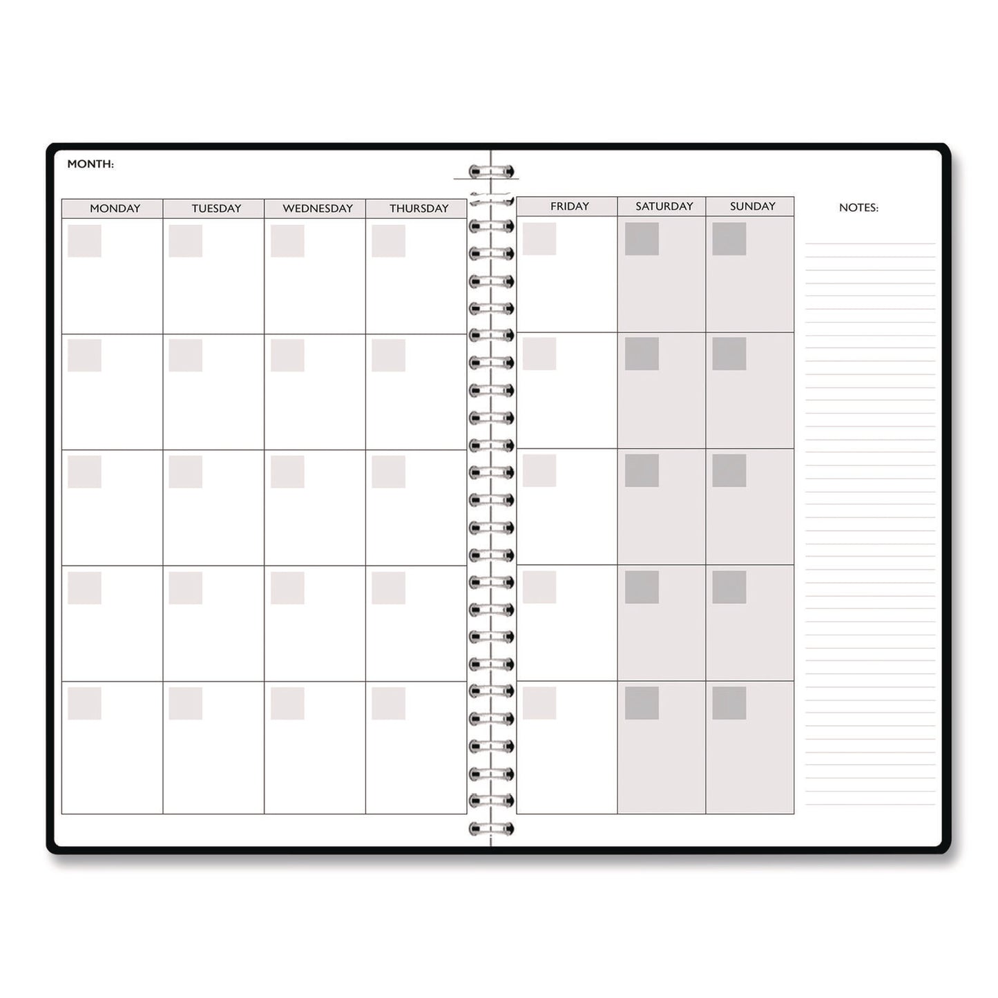 House of Doolittle™ Recycled Non-Dated Monthly/Weekly Planner, Wild and Free, Multicolor Cover, Undated (HOD212146)