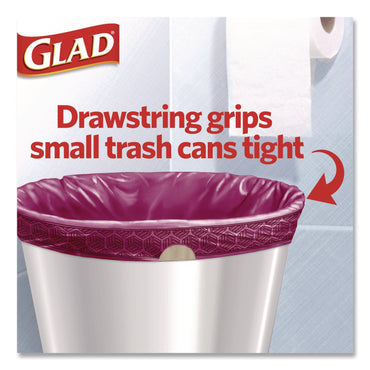 glad®-odorshield-small-drawstring-trash-bags-4-gal-cherry-blossom-scent-0-5-mil-18-x-17-pink-34-box-clo79274_2
