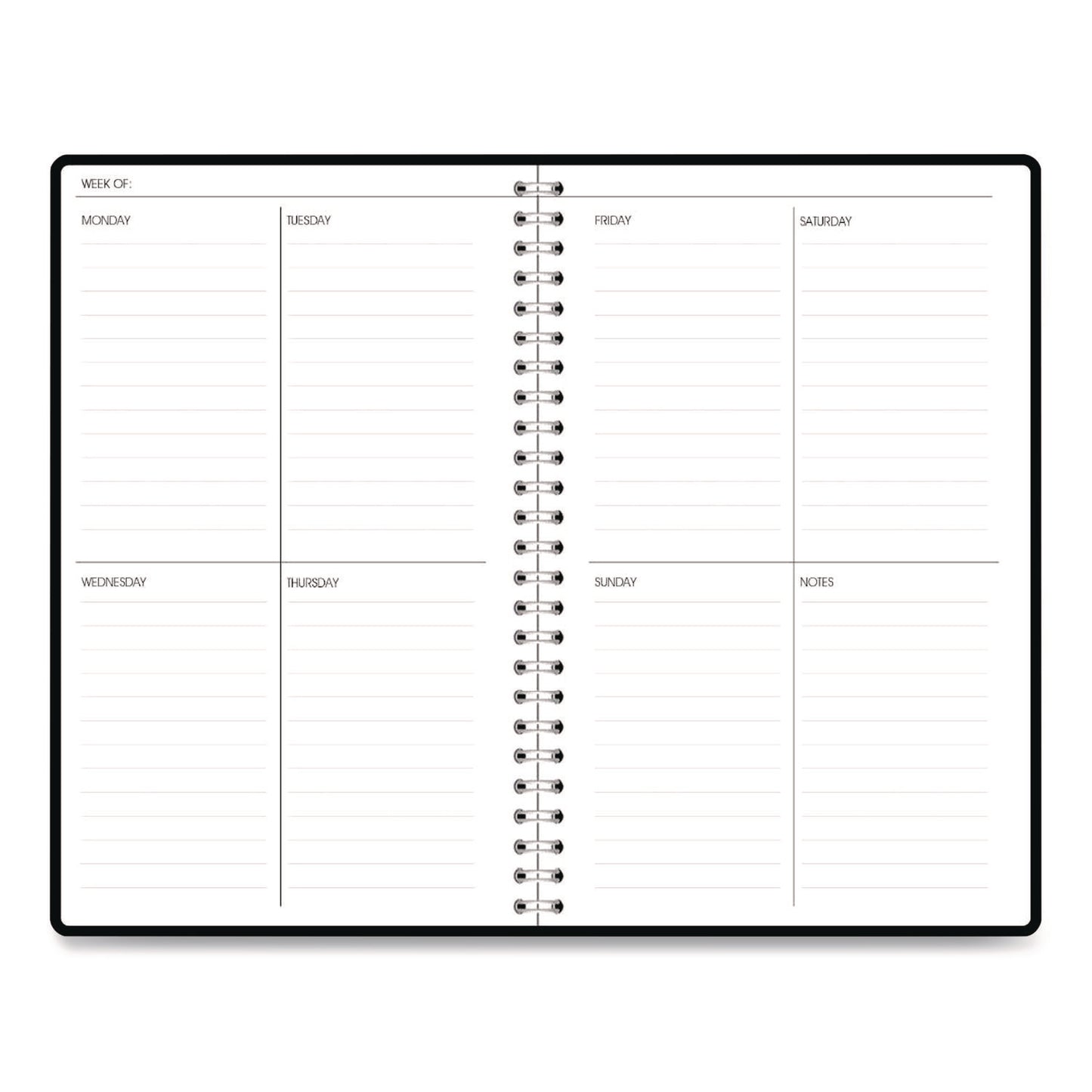 House of Doolittle™ Recycled Non-Dated Monthly/Weekly Planner, Fall Floral, Multicolor Cover, Undated (HOD212147)