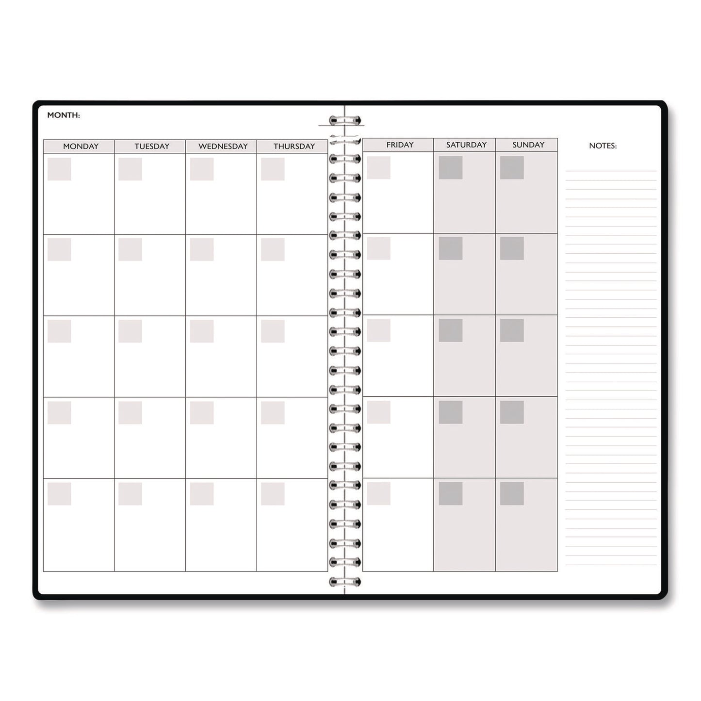 House of Doolittle™ Recycled Non-Dated Monthly/Weekly Planner, Fall Floral, Multicolor Cover, Undated (HOD212147)