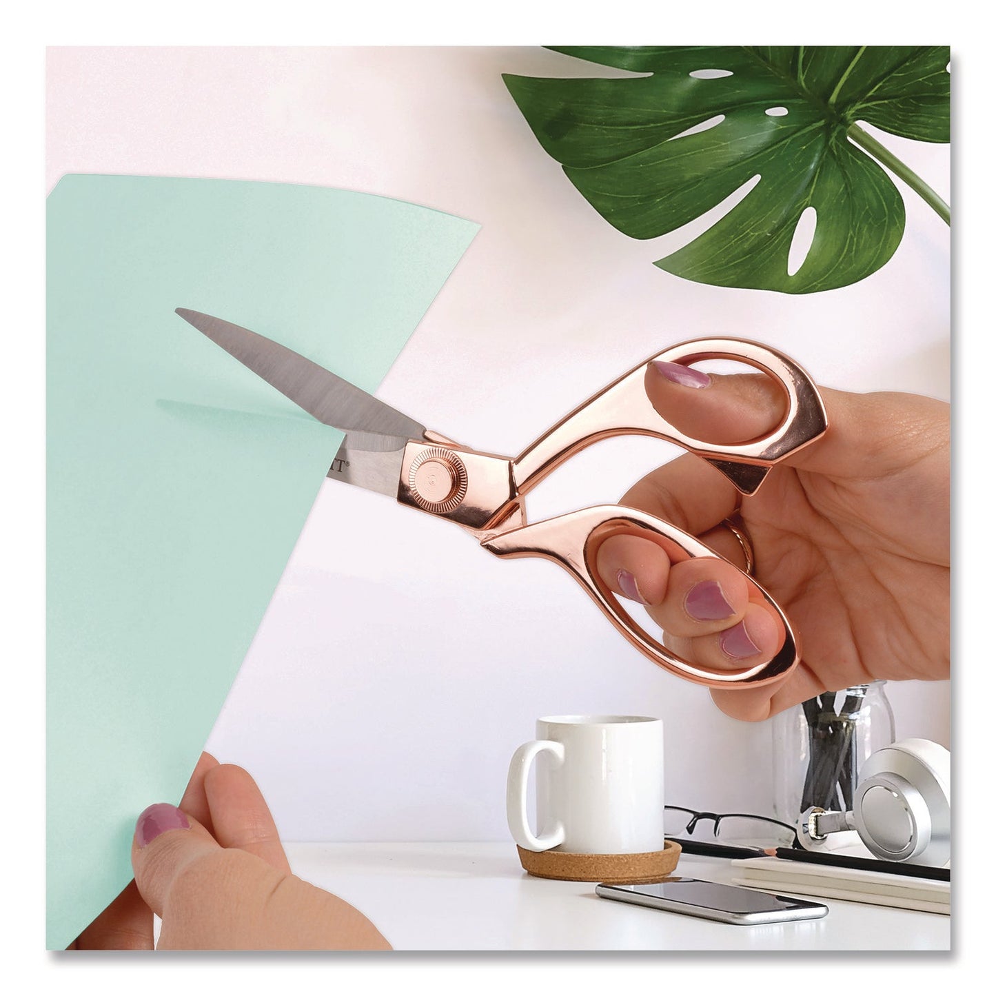 westcott-r-vintage-stainless-steel-scissors-8-long-offset-rose-gold-handle-acm16968_7