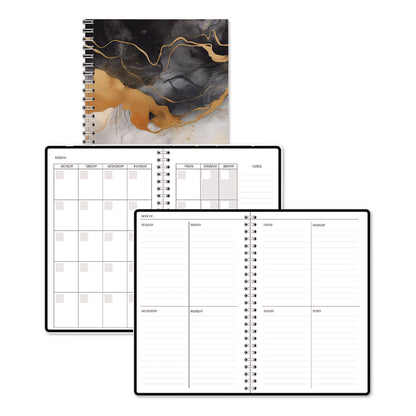 House of Doolittle™ Recycled Non-Dated Monthly/Weekly Planner, Gold and Smoke, Multicolor Cover, Undated (HOD212148)