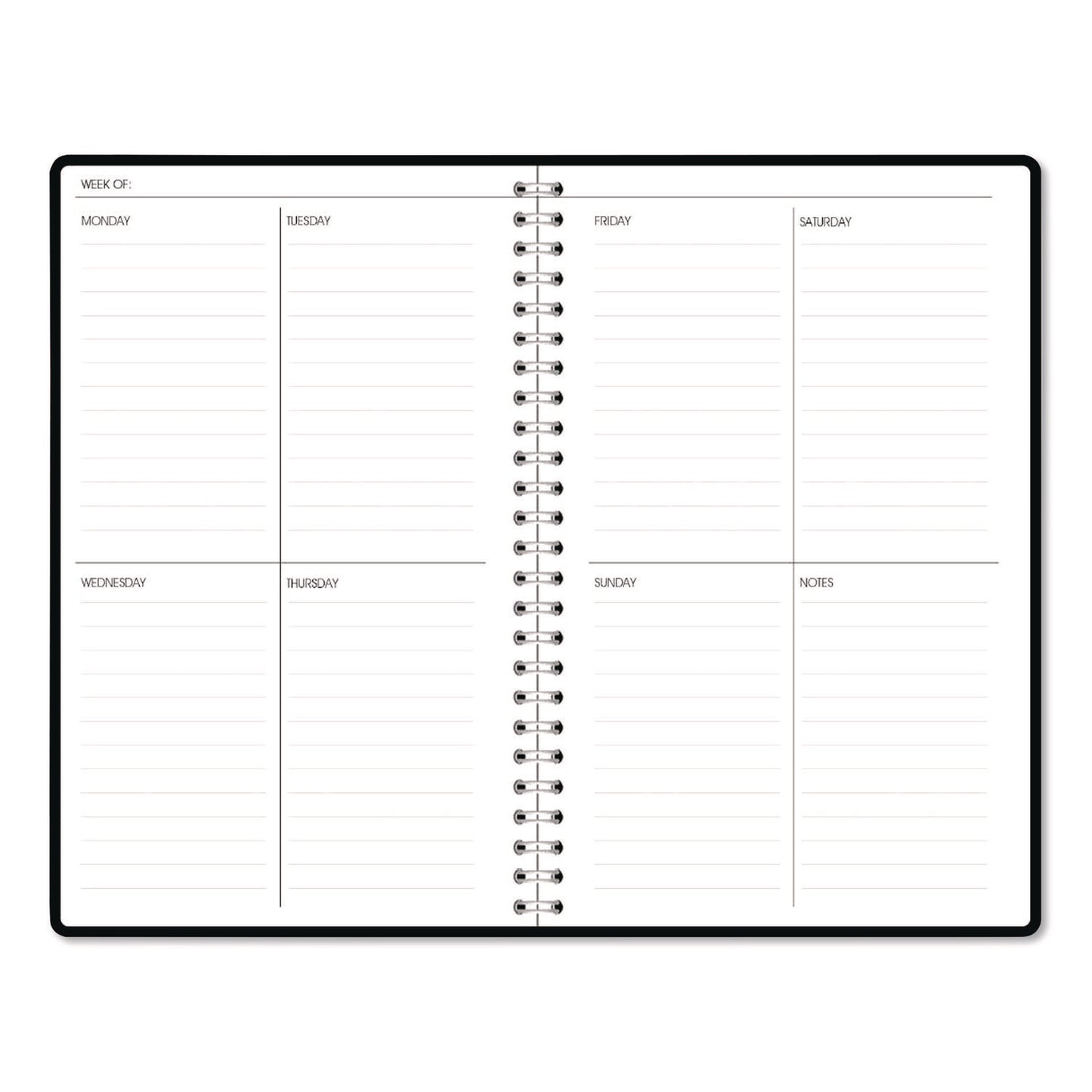 House of Doolittle™ Recycled Non-Dated Monthly/Weekly Planner, Gold and Smoke, Multicolor Cover, Undated (HOD212148)