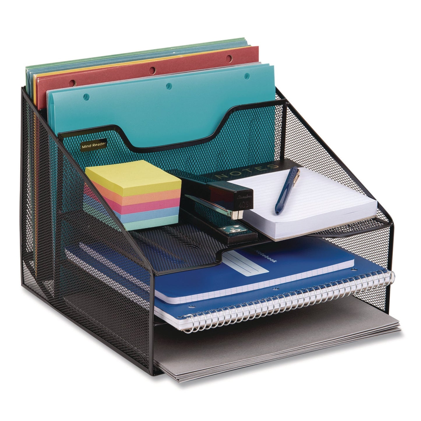 mind-reader-metal-mesh-vertical-file-holder-paper-tray-desktop-organizer-2-tier-5-compartment-letter-size-11-25-x-12-5-x-9-5-black-emsmeshbox5blk_4