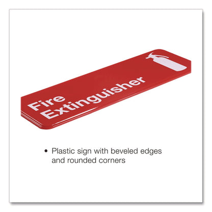 excello-global-products®-fire-extinguisher-wall-sign-9-x-3-red-face-white-graphics-3-pack-exoegphd0480s_3