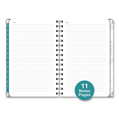 global-printed-products-marble-weekly-monthly-planner-marble-stone-artwork-8-x-5-5-white-gray-silver-cover-14-month-nov-2024-to-dec-2025-gpuspls255804_4