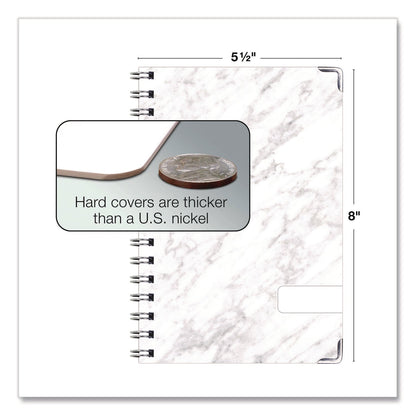 global-printed-products-marble-weekly-monthly-planner-marble-stone-artwork-8-x-5-5-white-gray-silver-cover-14-month-nov-2024-to-dec-2025-gpuspls255804_6