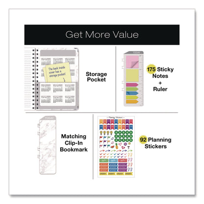global-printed-products-marble-weekly-monthly-planner-marble-stone-artwork-8-x-5-5-white-gray-silver-cover-14-month-nov-2024-to-dec-2025-gpuspls255804_7