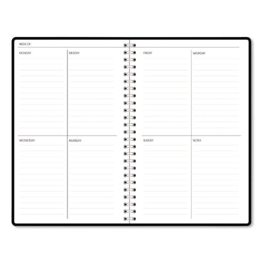 House of Doolittle™ Recycled Non-Dated Monthly/Weekly Planner, Cherry Blossoms, Black/White Cover, Undated (HOD212152)