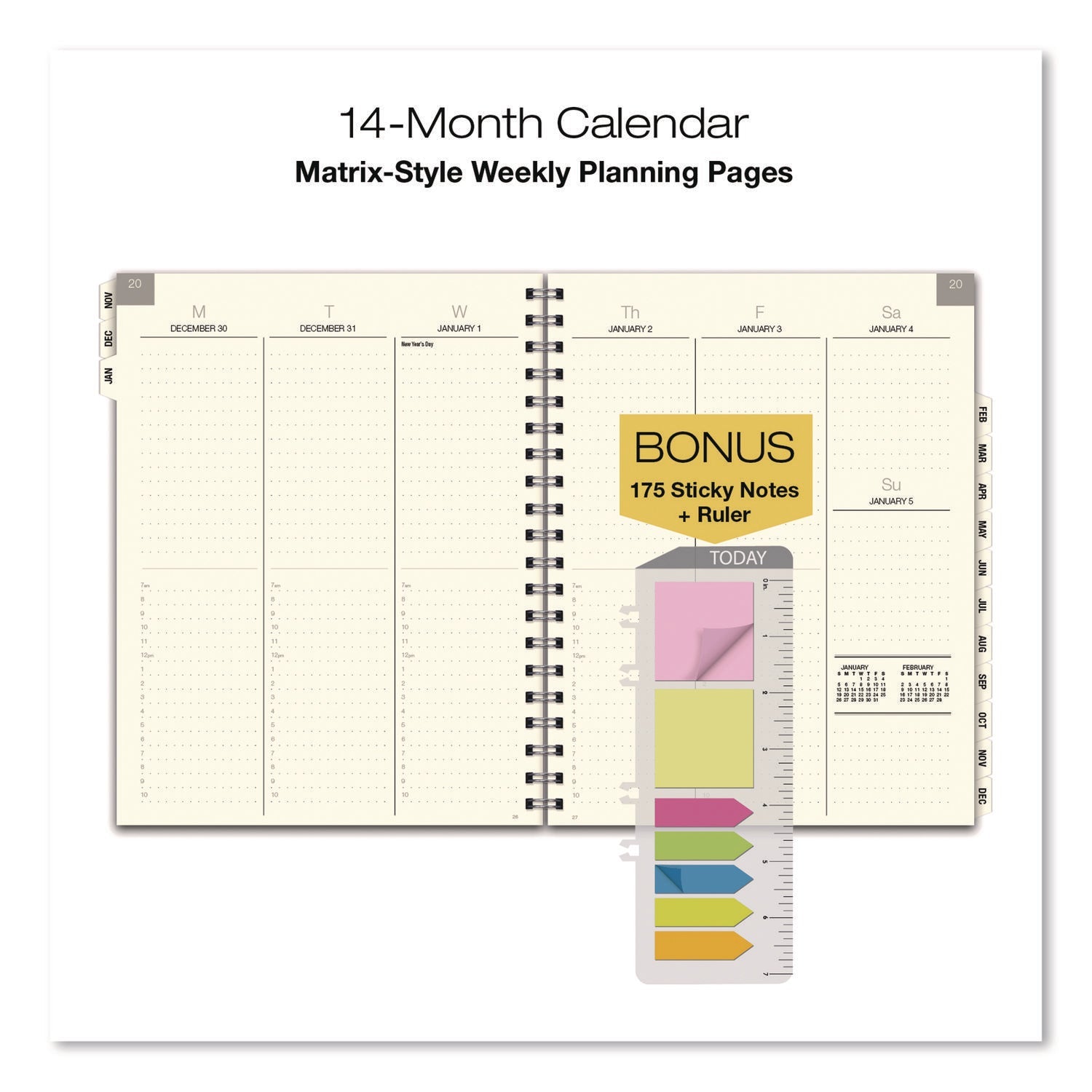 global-printed-products-seasons-tree-weekly-monthly-planner-seasons-tree-artwork-8-x-5-5-multicolor-cover-14-month-nov-2024-to-dec-2025-gpuspls255820_7