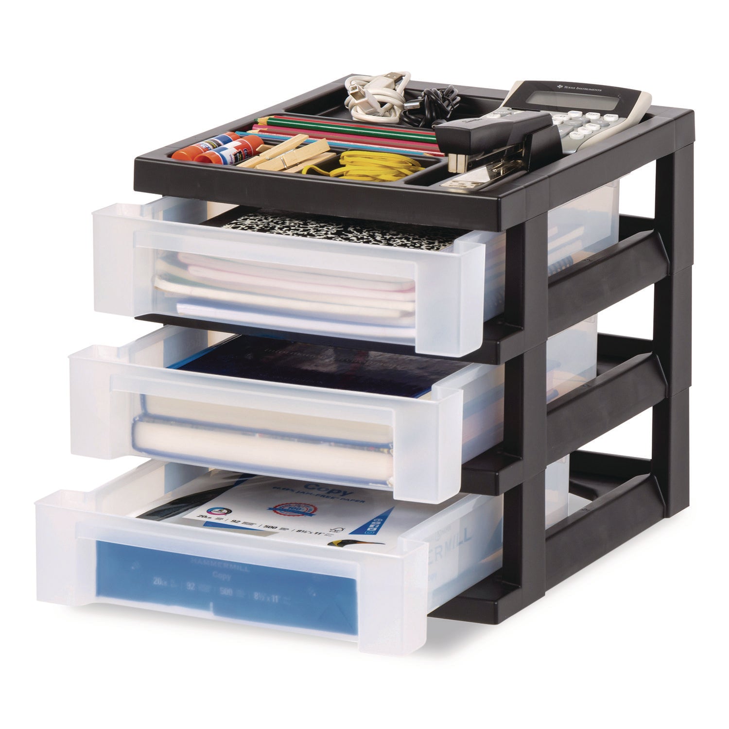 iris-3-drawer-desktop-storage-with-top-organizer-tray-plastic-12-17-x-14-33-x-12-93-black-translucent-irs116351_3