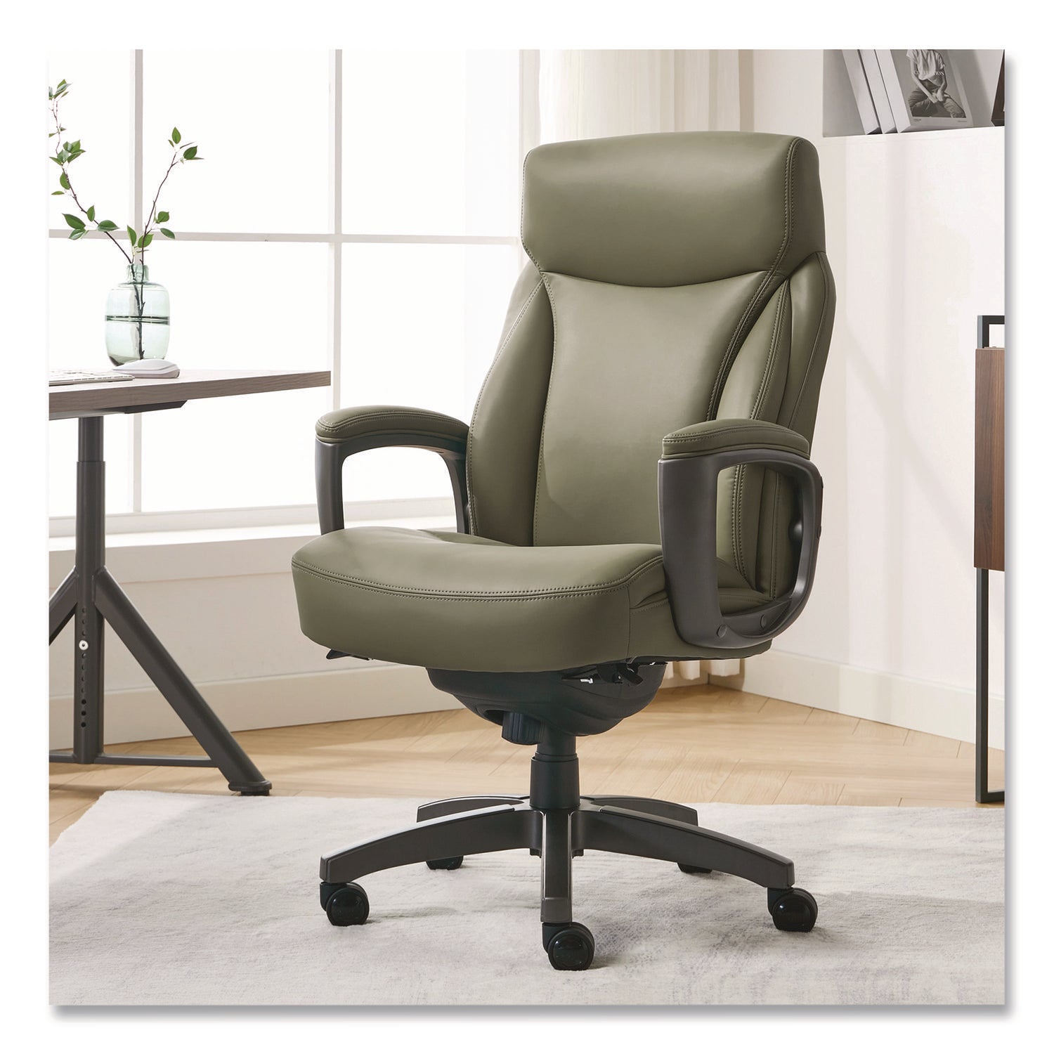 la-z-boy®-arcadian-bonded-leather-executive-chair-supports-up-to-275-lb-19-x-22-seat-height-olive-back-seat-gray-black-base-lzb60008olv_2