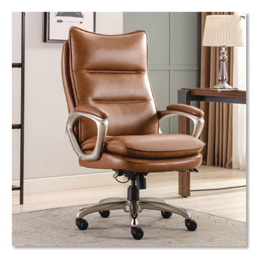 la-z-boy®-jenkins-executive-big-and-tall-chair-supports-up-to-400-lb-20-to-23-seat-height-brown-seat-back-silver-black-base-lzb60075cam_2