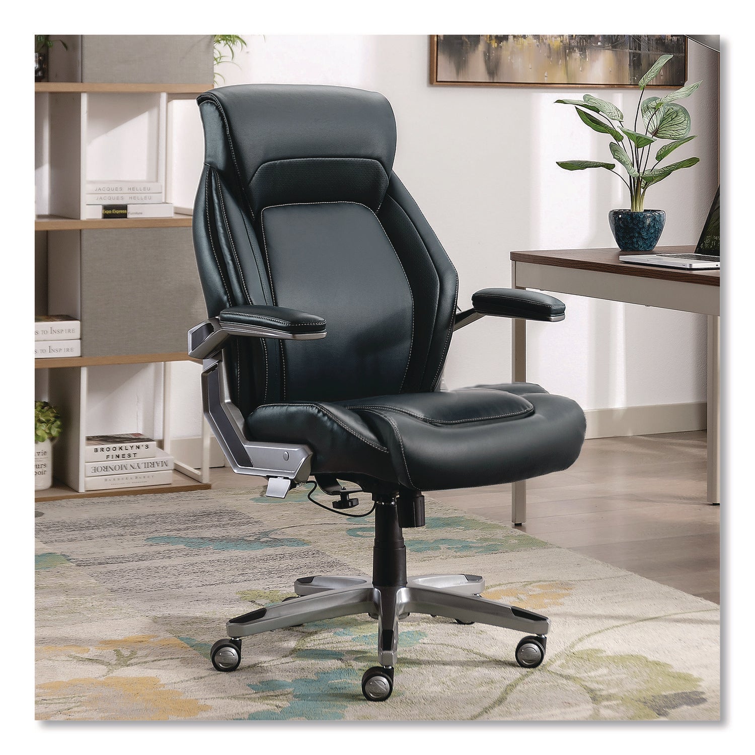 la-z-boy®-meyer-bonded-leather-executive-chair-supports-up-to-275-lb-19-x-22-75-navy-seat-navy-back-silver-base-lzb60082nvycc_2