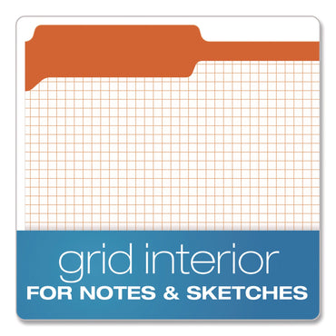 pendaflex®-colored-file-folders-with-grid-ruled-interiors-1-3-cut-assorted-positions-legal-size-bright-orange-white-100-box-pfxr15313ora_2