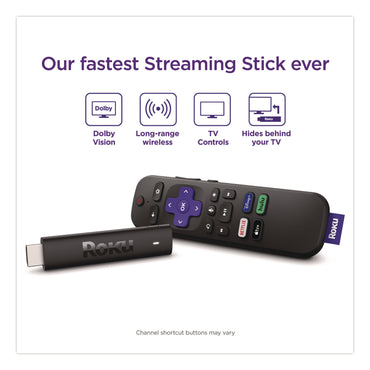 Roku Streaming Stick, Black (ROH3820R2)