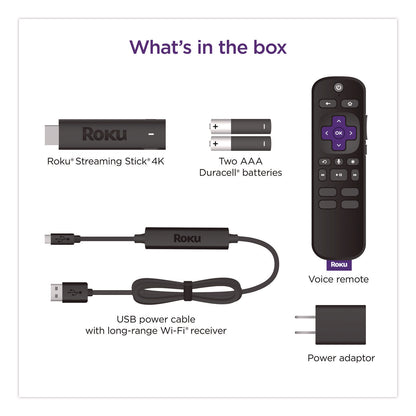 Roku Streaming Stick, Black (ROH3820R2)