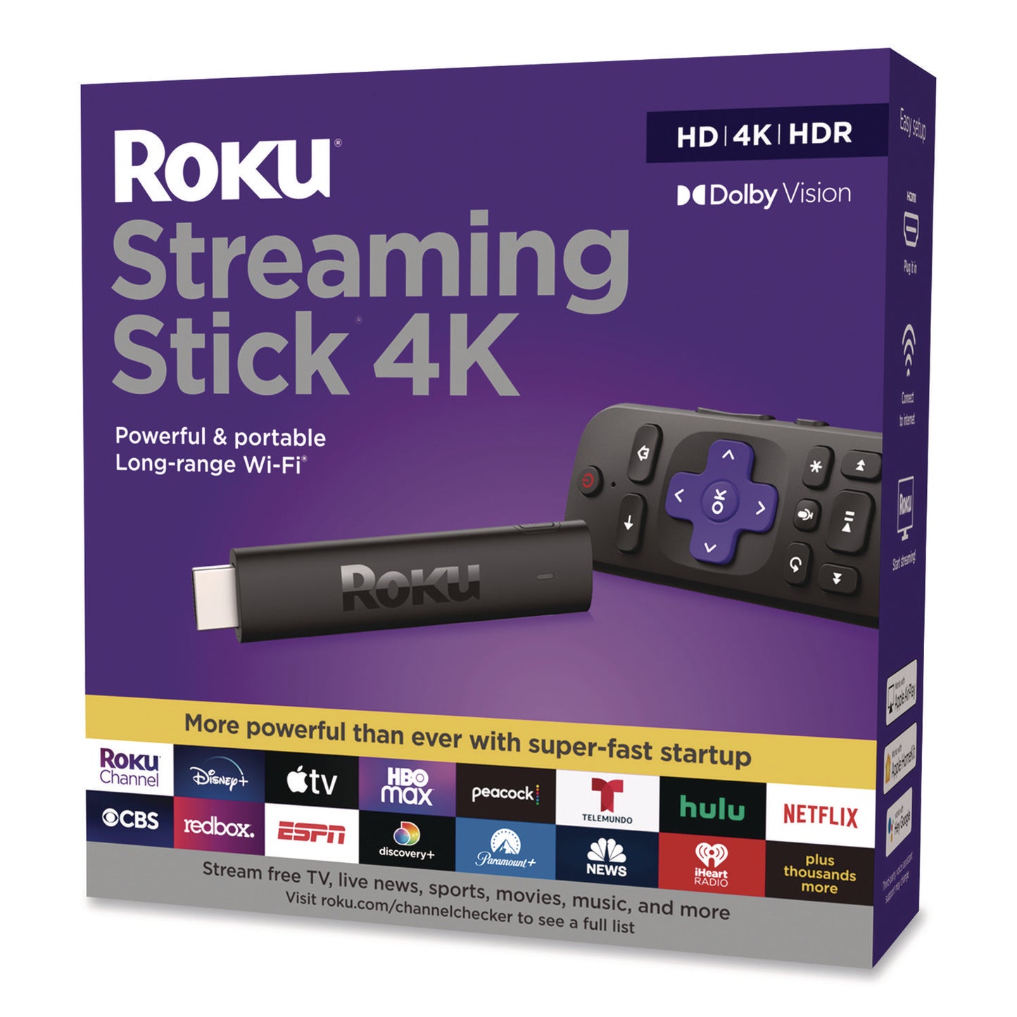 Roku Streaming Stick, Black (ROH3820R2)