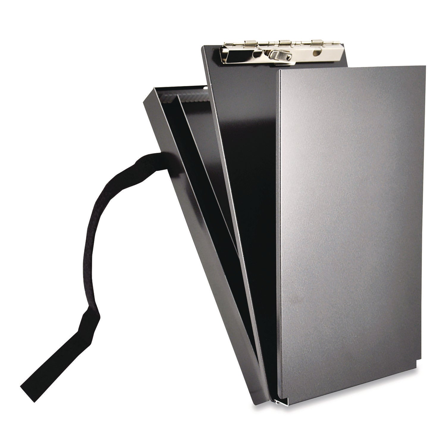 saunders-recycled-aluminum-citation-holder-clipboard-1-2-capacity-holds-6-x-11-sheets-black-sau12206_2