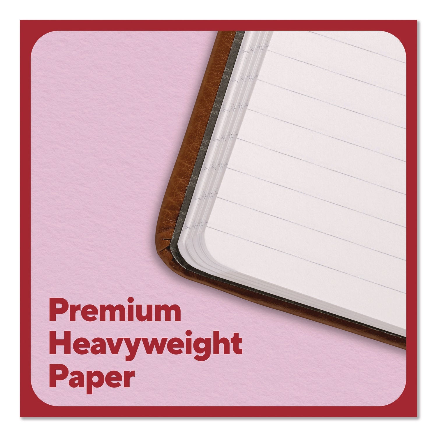 tru-red-flexible-cover-business-journal-elastic-closure-1-subject-narrow-rule-cognac-cover-128-8-x-5-5-sheets-tudtr61952_4