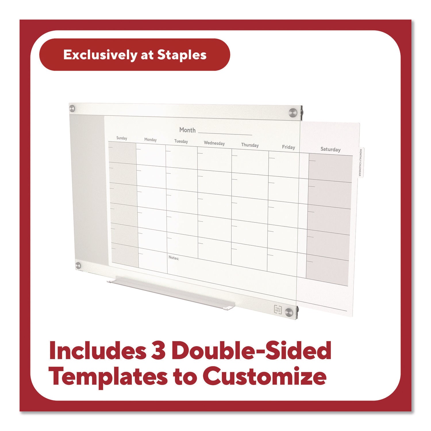 tru-red-magnetic-glass-dry-erase-board-with-templates-six-views-3-ft-x-2-ft-white-surface-tudtr62139_2