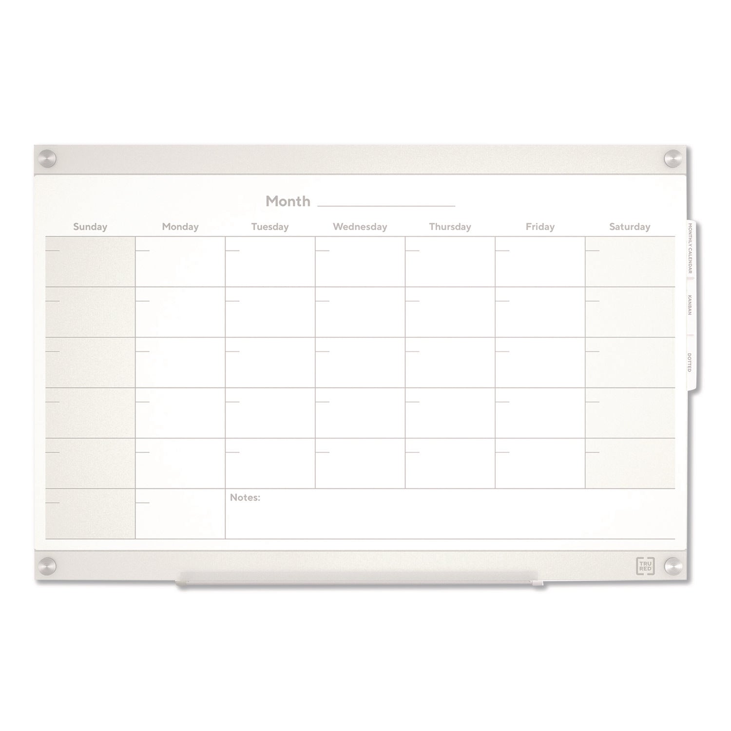 tru-red-magnetic-glass-dry-erase-board-with-templates-six-views-3-ft-x-2-ft-white-surface-tudtr62139_1