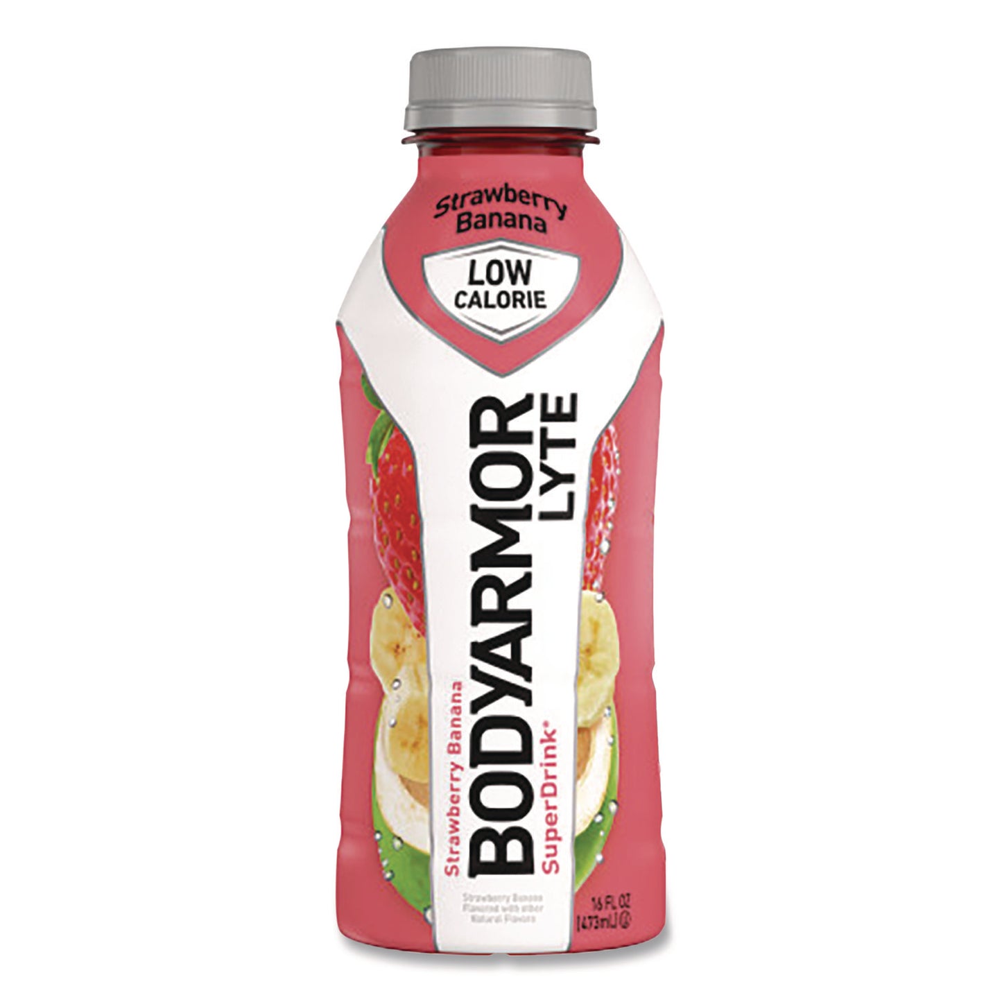 BodyArmor LYTE Sports Drink, Strawberry Banana, 16 oz Bottle, 12/Pack (BDA411896)