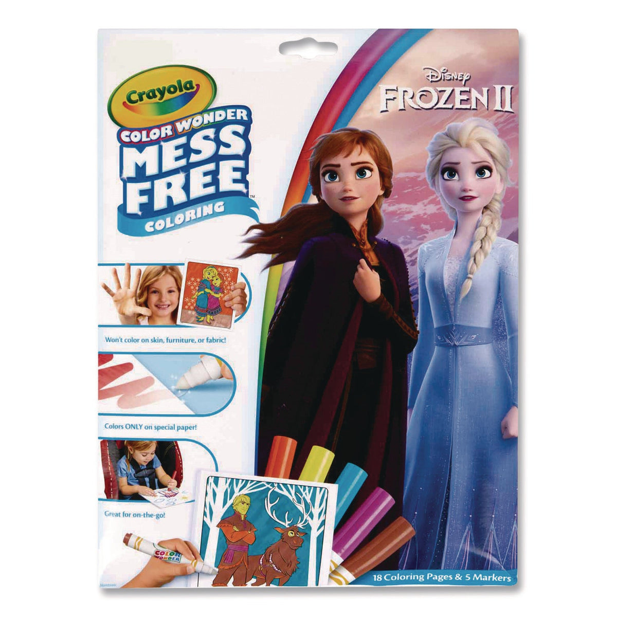 Frozen 2 Color In Crayola Disney Frozen 2 Color Wonder Kit, (18) Coloring Pages, (5) Fro ...