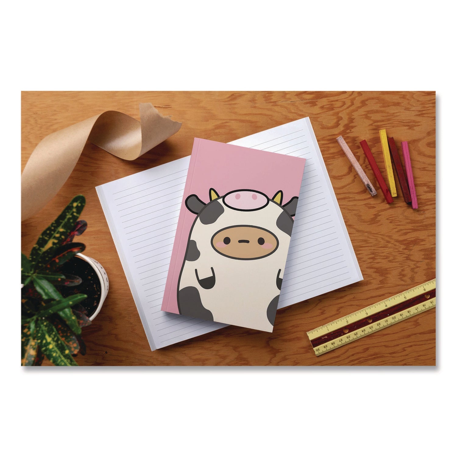 denik-smoko-tayto-mootato-layflat-notebook-1-subject-medium-college-rule-pink-white-brown-cover-72-8-x-5-sheets-dnklfc1884l_3