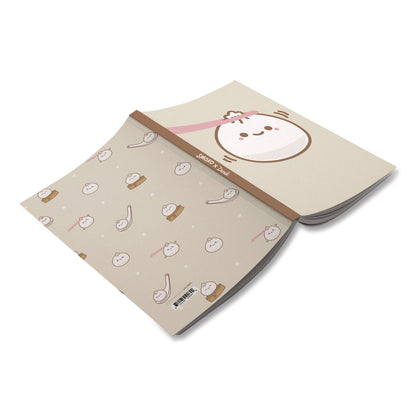 denik-smoko-lil-b-dumpling-layflat-notebook-1-subject-medium-college-rule-tan-white-pink-cover-72-8-x-5-sheets-dnklfc1887l_2
