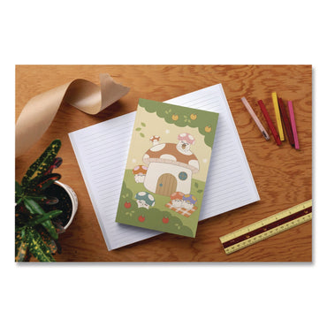 denik-smoko-mushroom-garden-layflat-notebook-1-subject-medium-college-rule-green-tan-red-cover-72-8-x-5-sheets-dnklfc1888l_2