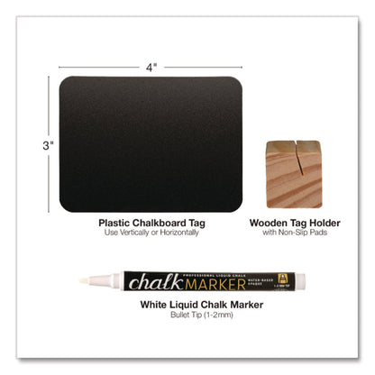 excello-global-products®-tabletop-chalkboard-tag-black-surface-teak-wood-holder-3-x-4-6-pack-exoegphd0508s_4