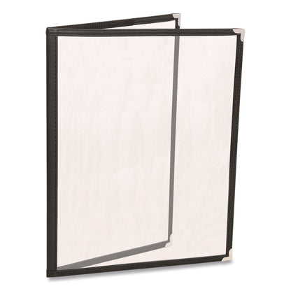 excello-global-products-r-menu-holder-for-8-5-x-11-menus-portrait-orientation-4-view-9-6-x-12-holder-clear-black-silver-10-pack-exosplsmenu4_1