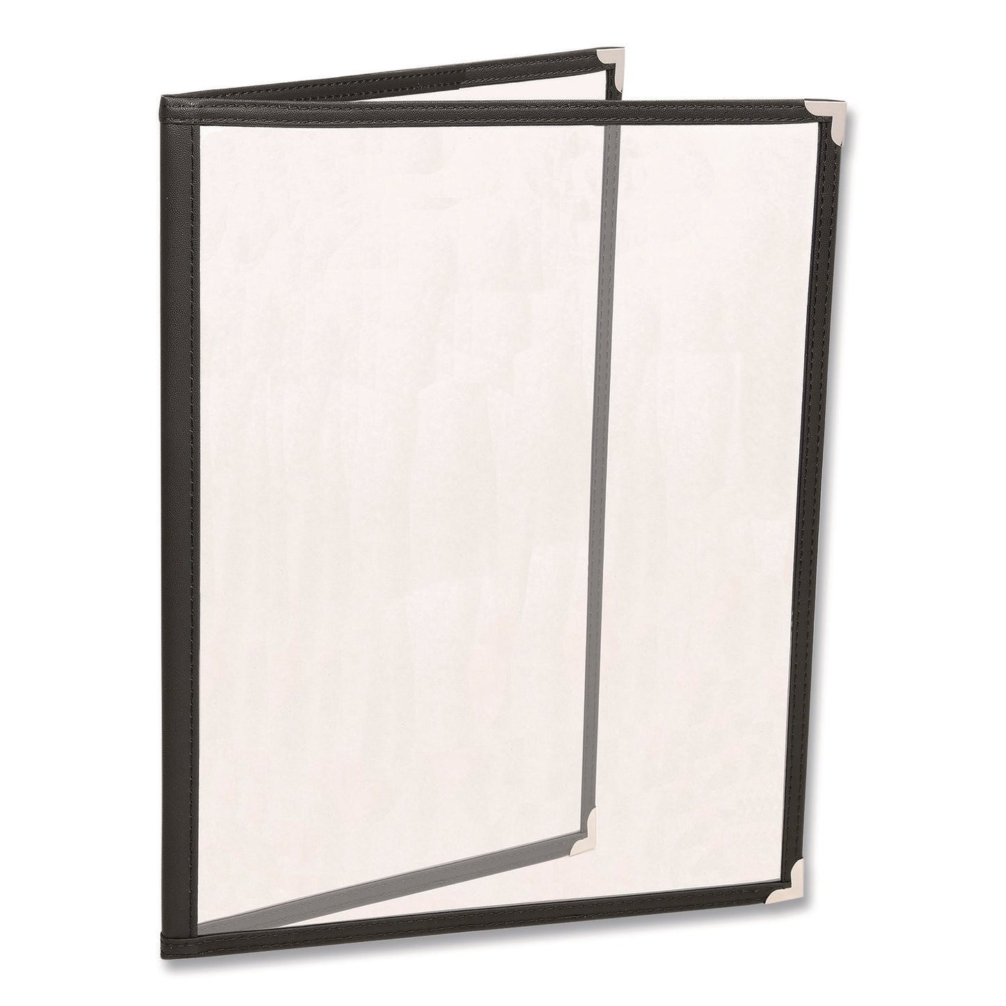 excello-global-products-r-menu-holder-for-8-5-x-11-menus-portrait-orientation-4-view-9-6-x-11-9-clear-black-silver-exosplsmenu41pk_1