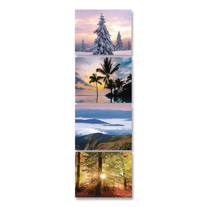House of Doolittle™ Recycled Three-Month Season Wall Calendar, 12 x 16.5, Multicolored Sheets, 14-Month: Dec 2025 to Jan 2027 (HOD323)