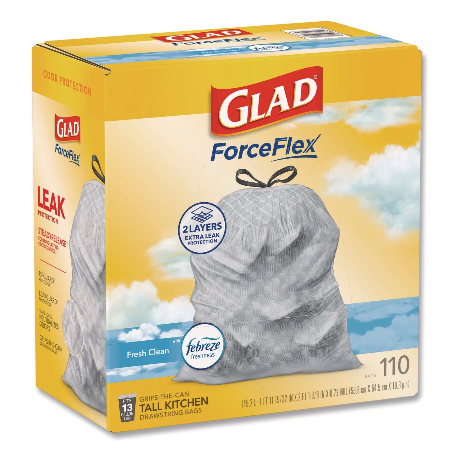 glad-r-forceflex-tall-kitchen-drawstring-trash-bags-drawstring-13-gal-fresh-clean-scent-10-19-x-9-81-gray-110-roll-3-carton-clo78563ct_2