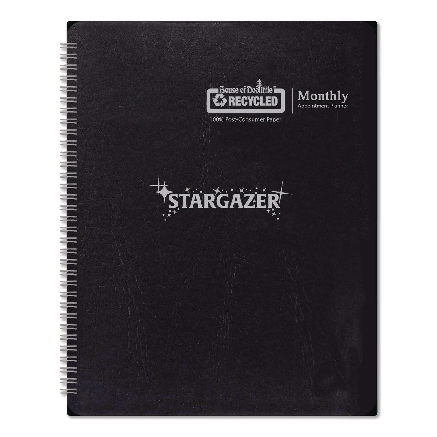 House of Doolittle™ Recycled Stargazer Monthly Planner, Stargazer Artwork, 11 x 7, Black Cover, 13-Month (Dec to Dec): 2026 (HOD21602)