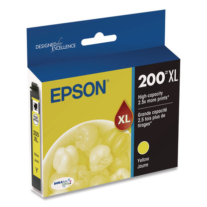 Epson® T200XL420S (200XL) DURABrite Ultrra High-Yield Ink, Yellow (EPST200XL420S)