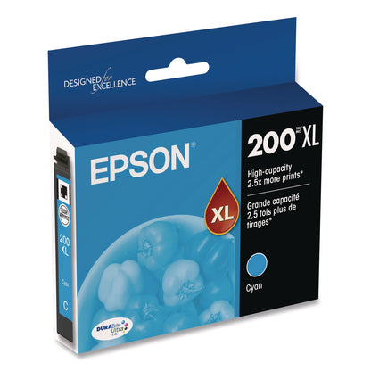 Epson® T200XL220S (200XL) DURABrite Ultra High-Yield Ink, Cyan (EPST200XL220S)