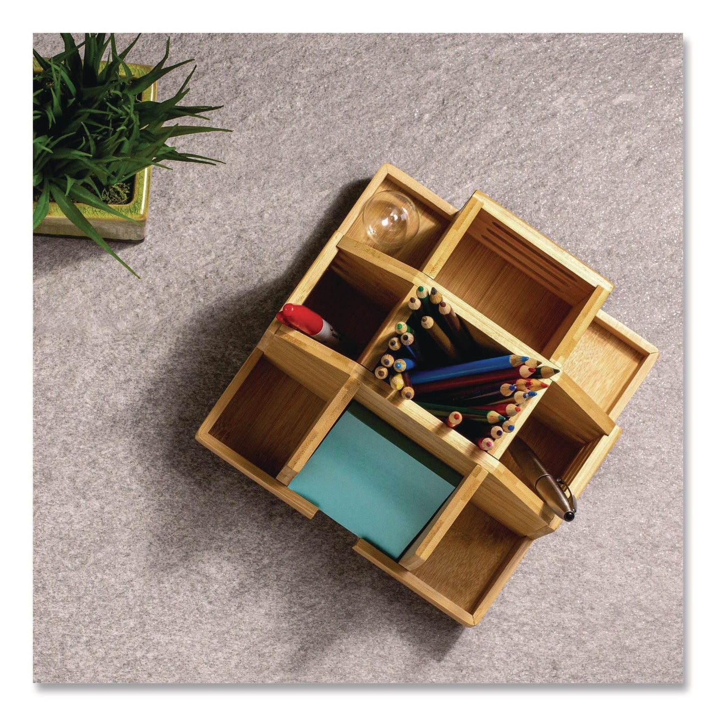 officemate-bamboo-rotary-organizer-9-compartments-8-85-x-8-82-x-7-4-brown-bamboo-oic71007_5