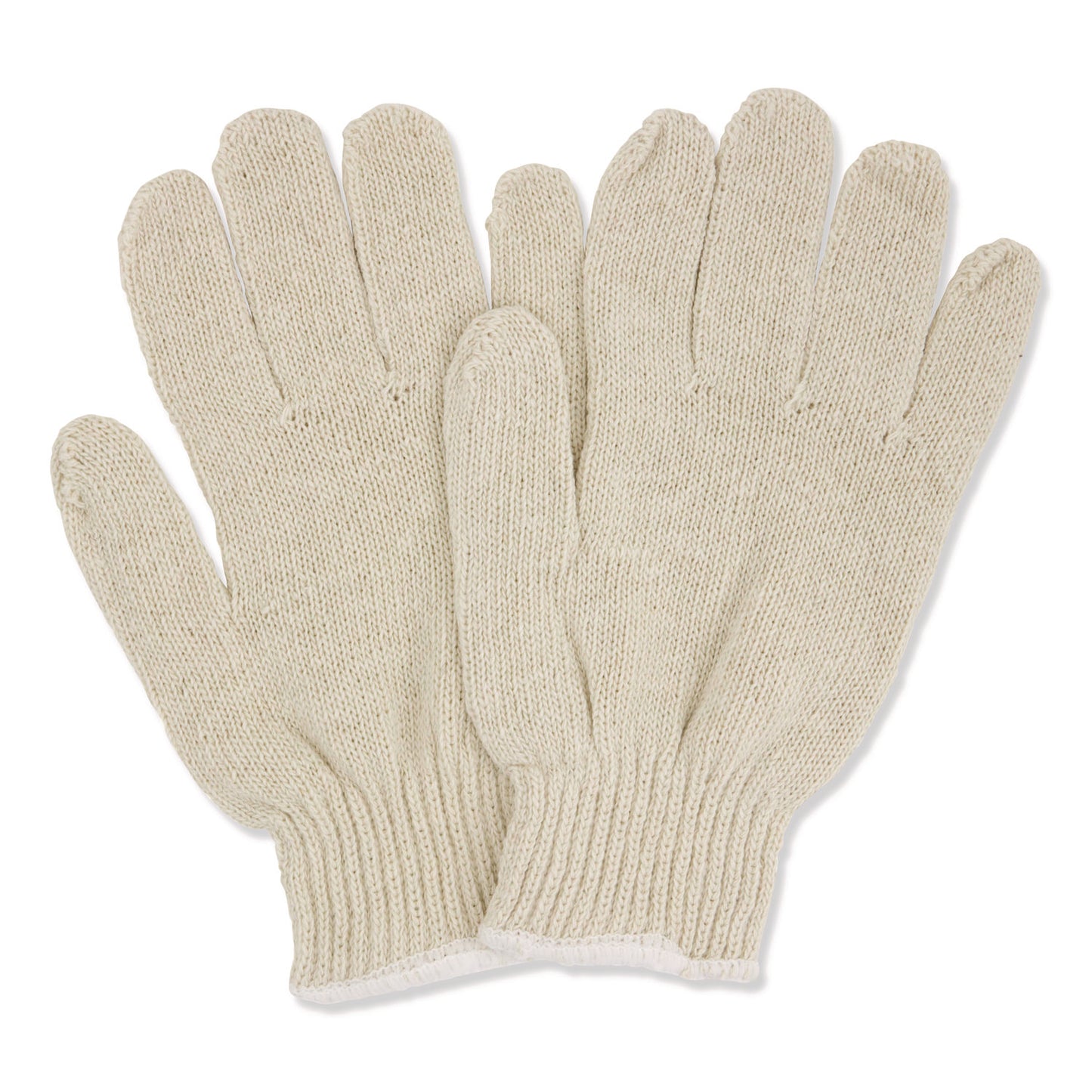 HOSPECO® ProWorks String Knit Glove, Reversible, Large, Natural, 12 Pairs (HOSGWSKNL)