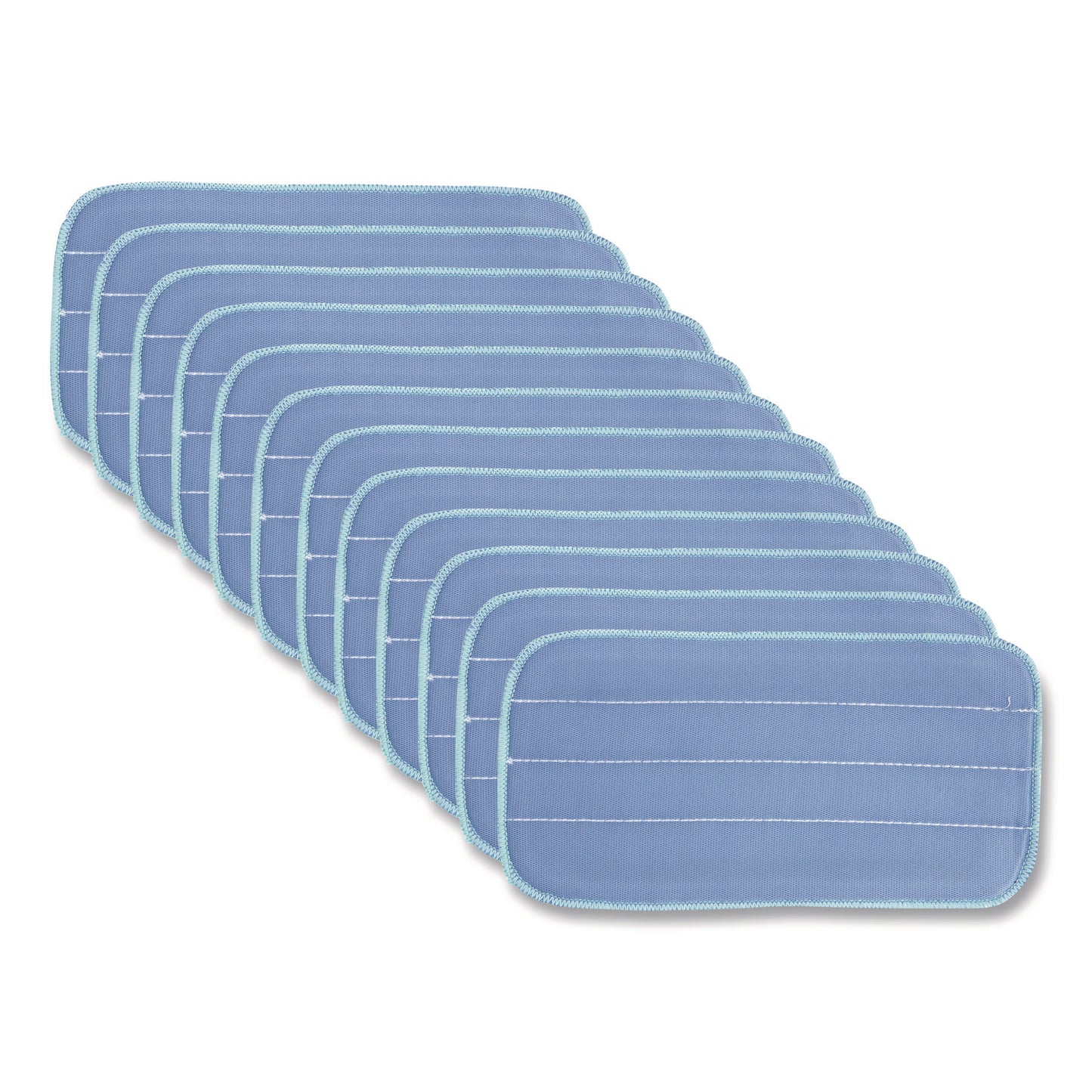 HOSPECO® Microworks Flat Microfiber Specialty Pad, 11 x 5, Blue, Dozen (HOS2504SPHMFP11)