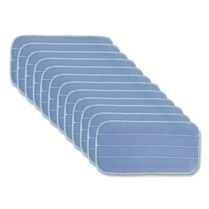 HOSPECO® Microworks Flat Microfiber Specialty Pad, 11 x 5, Blue, Dozen (HOS2504SPHMFP11)