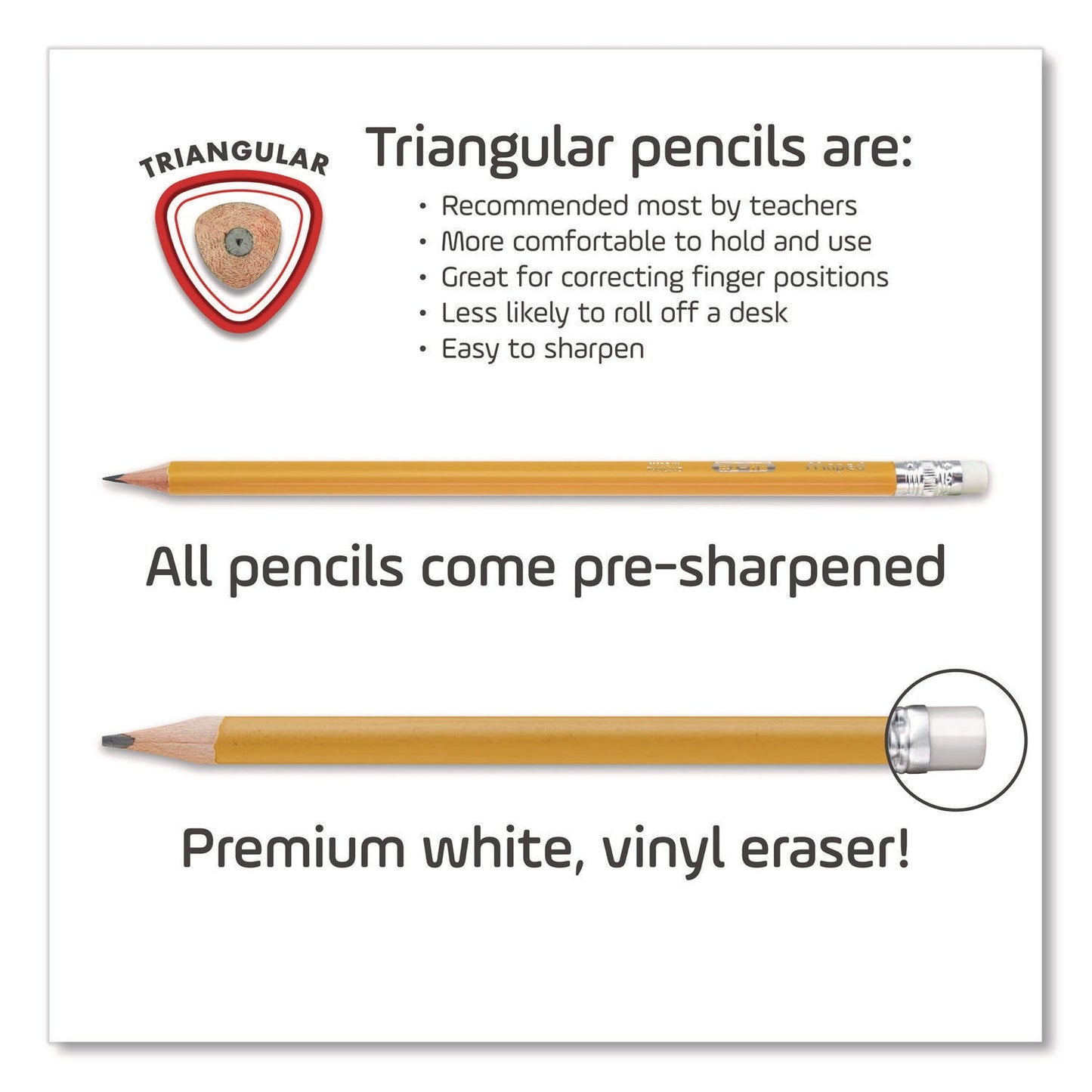 maped-helix-essentials-triangular-pre-sharpened-pencils-hb-2-black-lead-yellow-barrel-12-box-mhx851779zt_2