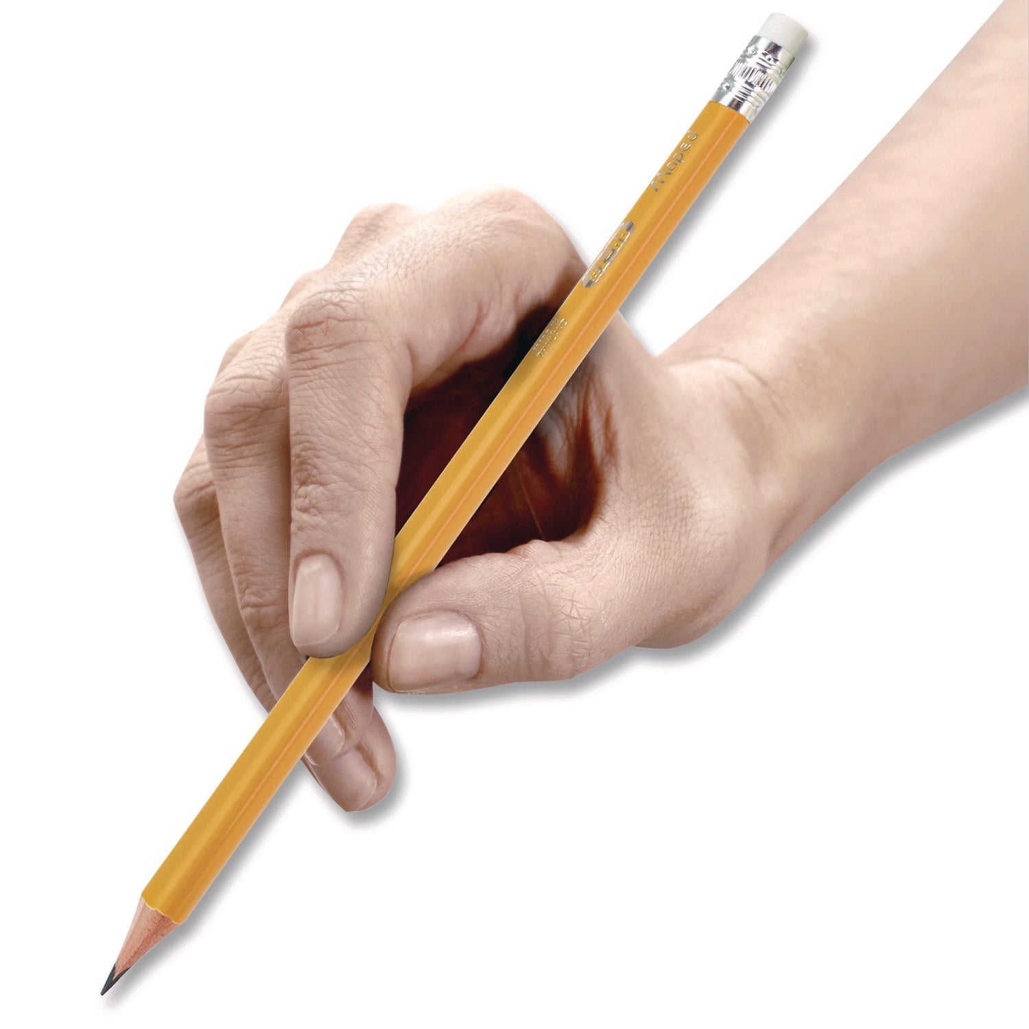maped-helix-essentials-triangular-pre-sharpened-pencils-hb-2-black-lead-yellow-barrel-144-box-mhx851770zt_4