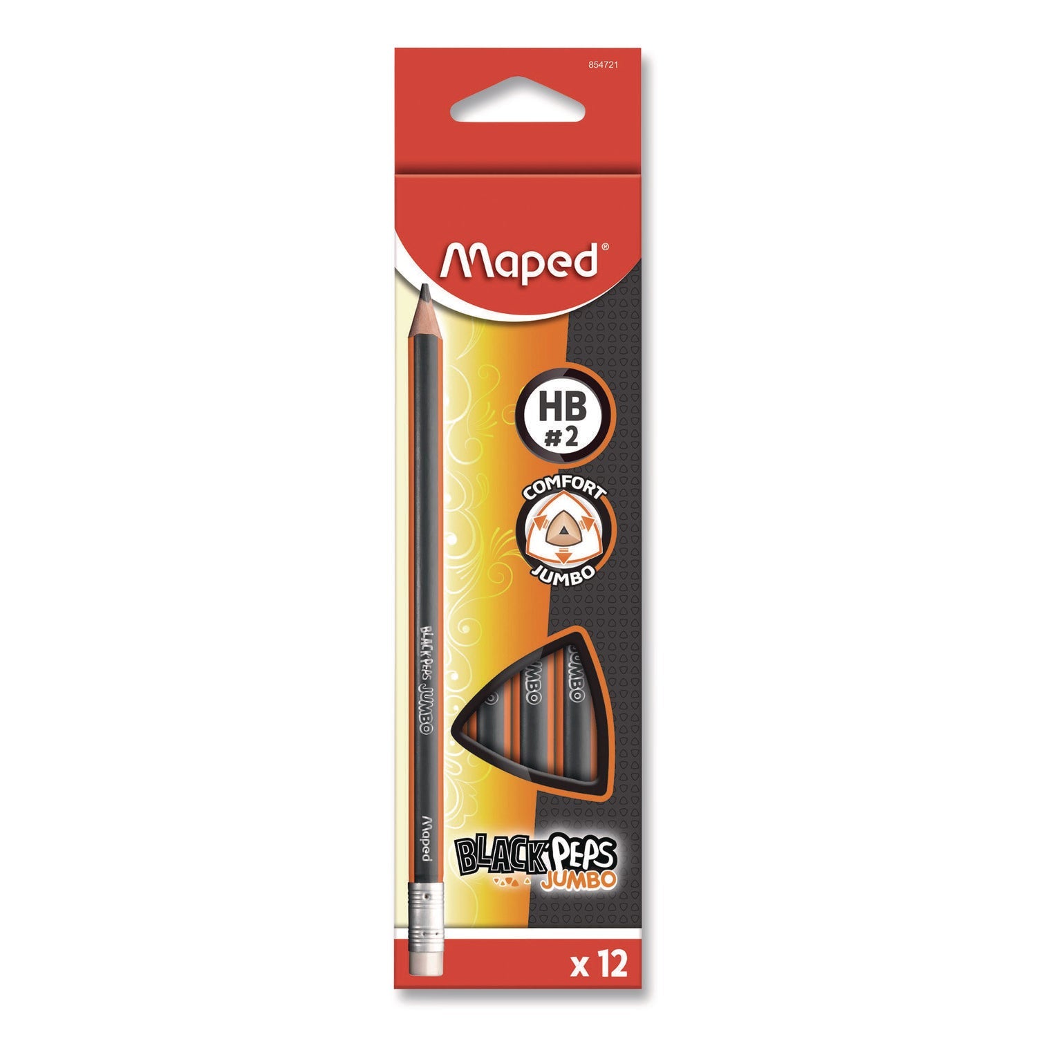 maped-helix-blackpeps-jumbo-triangular-pencils-hb-2-black-lead-orange-black-barrel-dozen-mhx854721zt_1