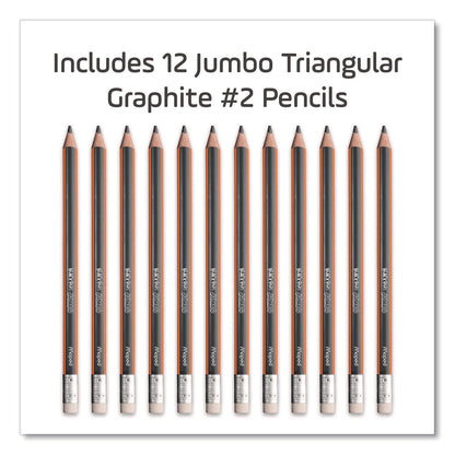 maped-helix-blackpeps-jumbo-triangular-pencils-hb-2-black-lead-orange-black-barrel-dozen-mhx854721zt_3