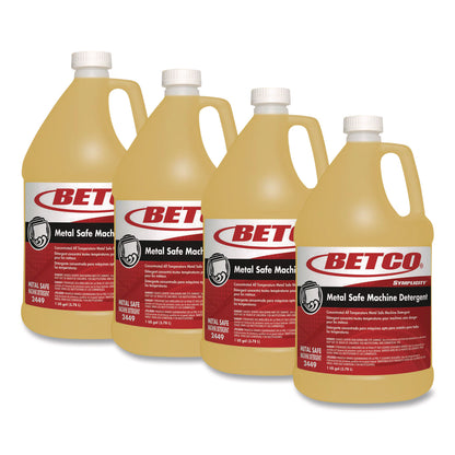 Betco® Concentrated All Temperature Metal Safe Machine Detergent, 1 gal Bottle, 4/Carton (BET24497400)