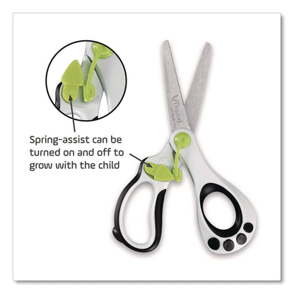 maped-helix-kidy-spring-assisted-educational-scissors-rounded-tip-5-41-long-2-cut-length-straight-white-black-handle-mhx470249us_3